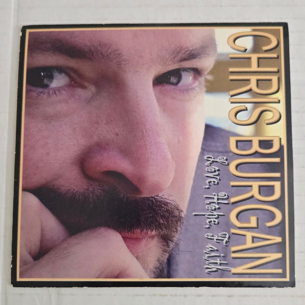 Vintage Chris Burgan Love Hope Faith CD 2004 Rare Indie Christian Soft Rock